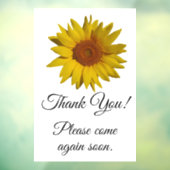 Kundenspezifische Sonnenblumen Fensteraufkleber (Blatt 3)