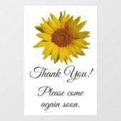 Kundenspezifische Sonnenblumen Fensteraufkleber (Blatt)