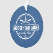 Kundenspezifische Stadt und Name Moosehead Ornament (Vorderseite)