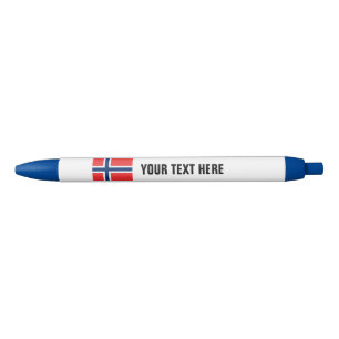 Kundenspezifische Stifte mit norwegischer Flagge Kugelschreiber