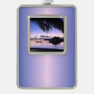 Kundenspezifische süße Rahmen-Ornament silber