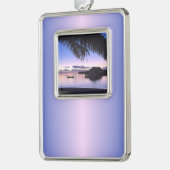 Kundenspezifische süße Rahmen-Ornament silber (Links)