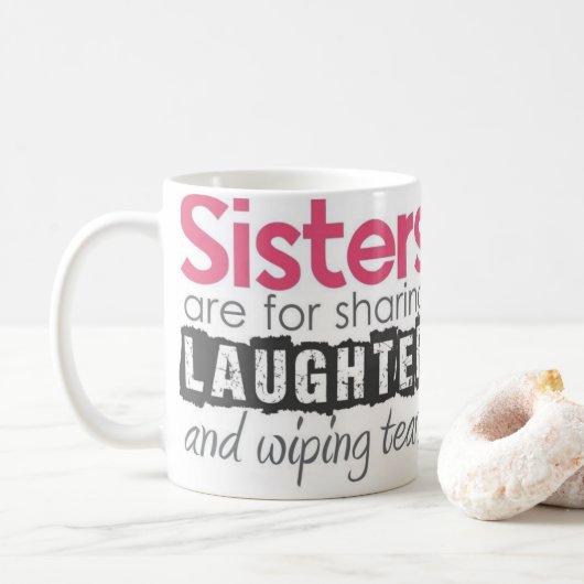 kundenspezifische Tasse der Schwester-1oz fügen (Mit Donut)