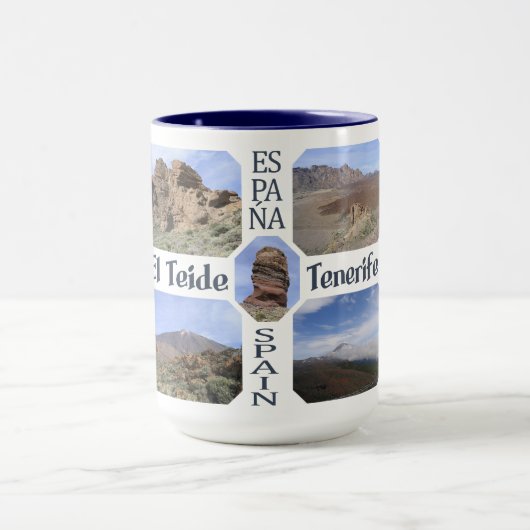 Kundenspezifische Tasse EL Teide - wählen Sie Art, (Zentrum)