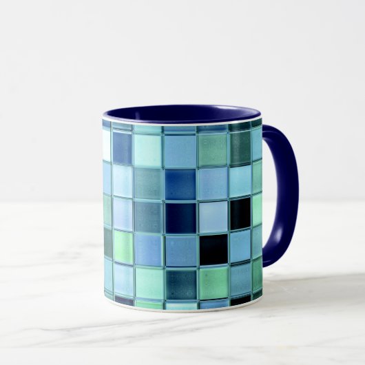 Kundenspezifische Tasse SeaGlass Fliese in den (VorderseiteRechts)