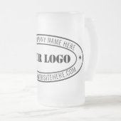 Kundenspezifische Tasse von Firmenlogos und Textgl (VorderseiteRechts)