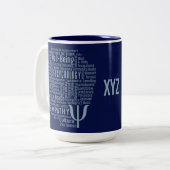 Kundenspezifische Tassen der PSYCHOLOGIE (Vorderseite Links)