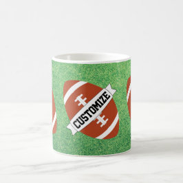 Kundenspezifische Team Name Football Fan oder Coac Kaffeetasse