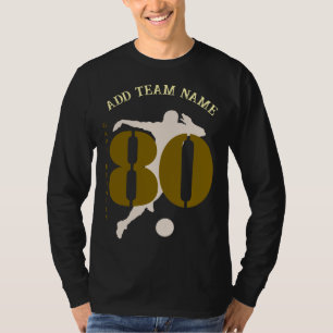 Kundenspezifische Teamname Vorderseite & Rückseite T-Shirt
