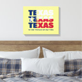 Kundenspezifische TEXAS-Freundschaftsangelegenheit Leinwanddruck (Insitu (Schlafzimmer))