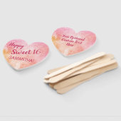 Kundenspezifische Text Aquarell-Spritzenhandfans Fächer (Non-assembled)