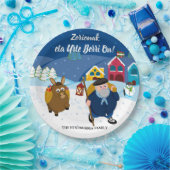 Kundenspezifische Text Baske Olentzero Pappteller (Party)