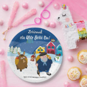 Kundenspezifische Text Baske Olentzero Pappteller (Party)