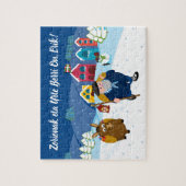 Kundenspezifische Text Baske Olentzero Puzzle (Vertikal)