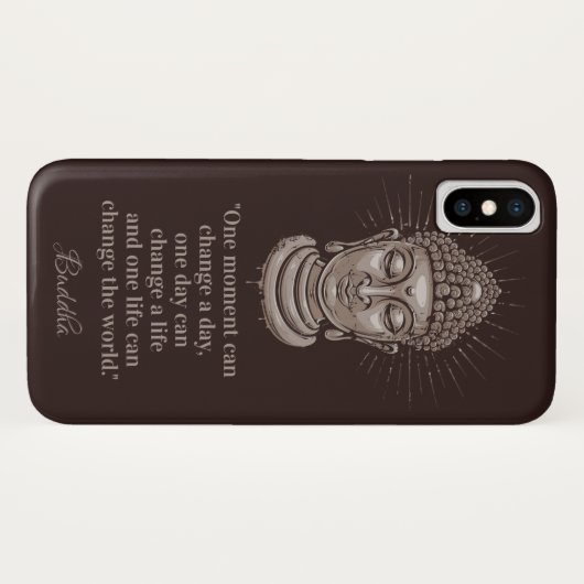 Kundenspezifische Text Buddha-Zitattelefon-Hüllen Case-Mate iPhone Hülle (Rückseite (Horizontal))