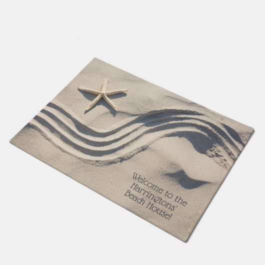 Kundenspezifische Text Fußmatte (Schrägansicht)