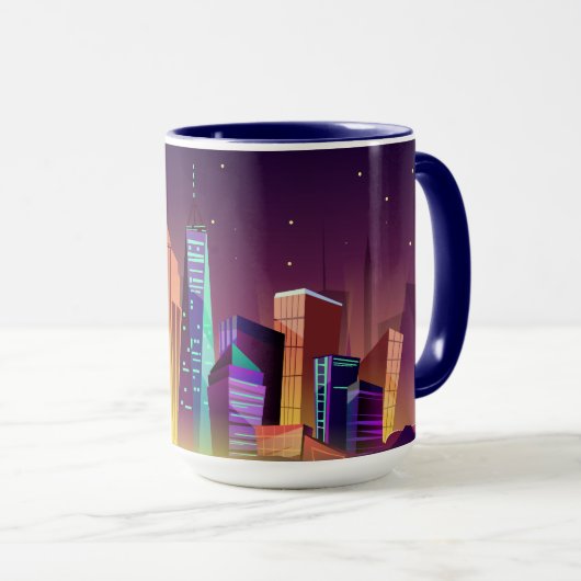 Kundenspezifische Text New- York Tasse (VorderseiteRechts)