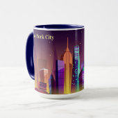 Kundenspezifische Text New- York Tasse (Vorderseite Links)