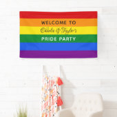 Kundenspezifische Text Regenbogen-Flaggenfahne Banner (Insitu)