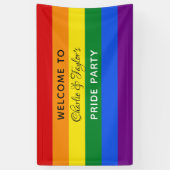 Kundenspezifische Text Regenbogen-Flaggenfahne Banner (Vertikal)