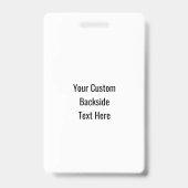 Kundenspezifische Text-Ski-Abzeichen Ausweis (Back)