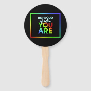 Kundenspezifische Text Stolz-Handfans Fächer