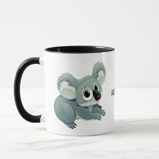 Kundenspezifische Text-Tassen des niedlichen Koala Tasse (Links)
