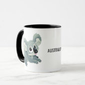Kundenspezifische Text-Tassen des niedlichen Koala Tasse (Vorderseite Links)