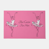 Kundenspezifische Text- u. Farbeballerinatürmatte Fußmatte (Vorderseite)