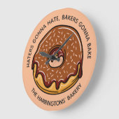 Kundenspezifische Text- u. Farbekrapfen-Wanduhr Große Wanduhr (Winkel)