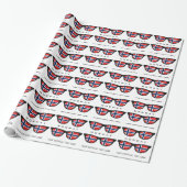 Kundenspezifische Text- u. Farbgeschenkverpackung Geschenkpapier (Ungerollt)