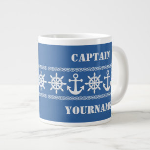 Kundenspezifische Text- u. FarbnautischTassen Jumbo-Tasse