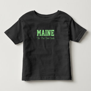 Kundenspezifische Textkleidung MAINES Kleinkind T-shirt