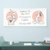 Kundenspezifische Textyoga-Studiofahne Banner (Messe)