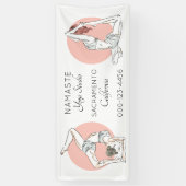 Kundenspezifische Textyoga-Studiofahne Banner (Vertikal)