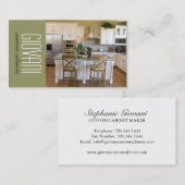 Kundenspezifische Tischlers-Visitenkarte Visitenkarte (Vorne/Hinten)