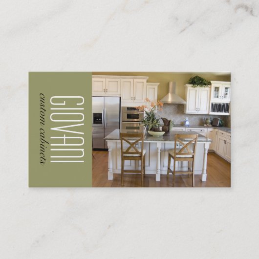 Kundenspezifische Tischlers-Visitenkarte Visitenkarte (Vorderseite)