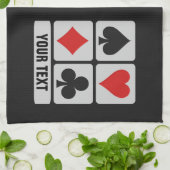 Kundenspezifische Tücher des Kartenspielers Hand (Gefaltet)