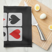 Kundenspezifische Tücher des Kartenspielers Hand (Viertel Falte)