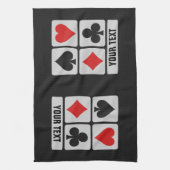 Kundenspezifische Tücher des Kartenspielers Hand (Vertikal)