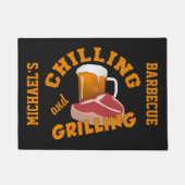 Kundenspezifische Türmatte kühlen u. grillend (Vorderseite)