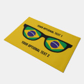 Kundenspezifische Türmatten der brasilianischen Fußmatte (Schrägansicht)