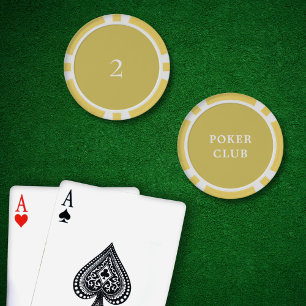 Kundenspezifische Turnierspiel Wert 2 Gelb Pokerchips