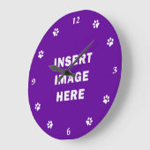 Kundenspezifische Uhr-Schablonen-weiße Zahlen und Große Wanduhr (Winkel)