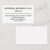 Kundenspezifische und minimale Advocate-Visitenkar Visitenkarte (Vorne/Hinten)