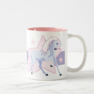 Kundenspezifische Unicorn-Tasse mit Ihrem Namen Zweifarbige Tasse