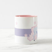 Kundenspezifische Unicorn-Tasse mit Ihrem Namen Zweifarbige Tasse (Mittel)