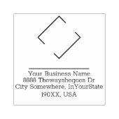 Kundenspezifische Unternehmens- oder Firmenlogo un Gummistempel (Prägung)