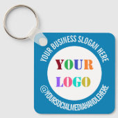 Kundenspezifische Unternehmensförderung für Social Schlüsselanhänger (Vorderseite)