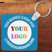 Kundenspezifische Unternehmensförderung für Social Schlüsselanhänger (Rückseite)